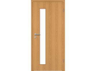 Zimmertür CPL Eiche glatt LA2-S Vollspan KK1 "STANDARD"