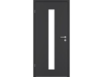 Zimmertür CPL Graphitgrau glatt LA2 Vollspan KK1 "STANDARD"