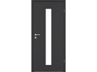 Zimmertür CPL Graphitgrau glatt LA2 Vollspan KK1 "STANDARD"