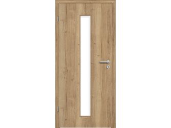 Zimmertür CPL T-Eiche Altholz glatt LA2 Vollspan KK1 "STANDARD"