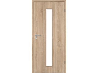 Zimmertür CPL T-Eiche glatt LA2 Vollspan KK1 "STANDARD"