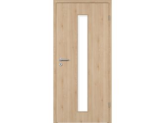 Zimmertür CPL T-Oak Nature glatt LA2 Vollspan KK1 "STANDARD"