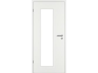 Zimmertür CPL Weißlack ähnlich RAL 9016 glatt LA3-B Vollspan KK1 "STANDARD"