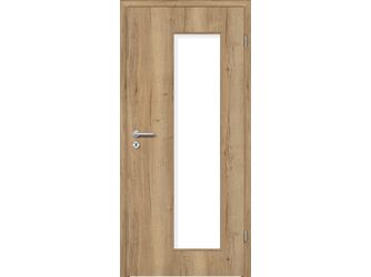 Zimmertür CPL T-Eiche Altholz glatt LA3-B Vollspan KK1 "STANDARD"