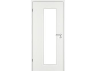 Zimmertür CPL Weißlack ähnlich RAL 9016 glatt LA3-S Vollspan KK1 "STANDARD"