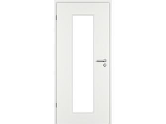 Zimmertür CPL Weißlack ähnlich RAL 9016 glatt LA3 Vollspan KK1 "STANDARD"