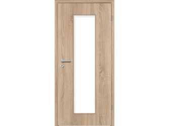 Zimmertür CPL T-Eiche glatt LA3 Vollspan KK1 "STANDARD"