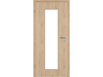 Zimmertür CPL T-Oak Nature glatt LA3 Vollspan KK1 "STANDARD"