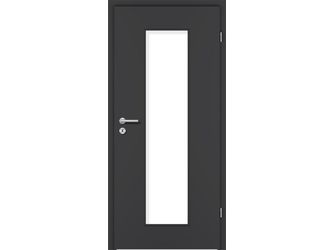 Zimmertür CPL Graphitgrau glatt LA3 Vollspan KK1 "STANDARD"