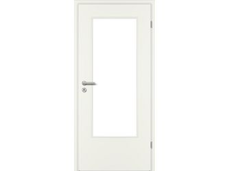 Zimmertür CPL Weißlack ähnlich RAL 9010 glatt DIN-LA Vollspan KK2 "STANDARD"
