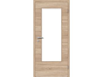Zimmertür CPL T-Eiche glatt DIN-LA Vollspan KK3 "STANDARD"