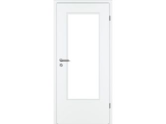 Zimmertür CPL Weißlack ähnlich RAL 9010 glatt DIN-LA Vollspan KK3 "STANDARD"