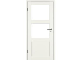 Zimmertür Weißlack ähnlich RAL 9010 STL3/2 LA Float klar MDF KK1 "STIL TYP ST"