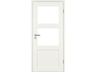 Zimmertür Weißlack ähnlich RAL 9010 STL3/2 LA Float klar MDF KK1 "STIL TYP ST"