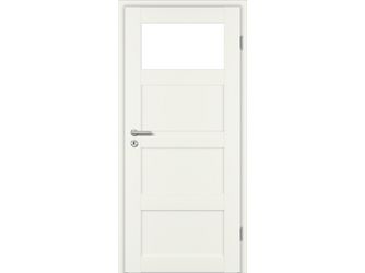 Zimmertür Weißlack ähnlich RAL 9010 STL4/1 LA Float klar MDF KK1 "STIL TYP ST"