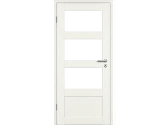 Zimmertür Weißlack ähnlich RAL 9010 STL4/3 LA Float klar MDF KK1 "STIL TYP ST"