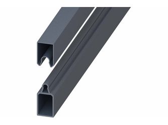 EASY-FENCE Start- und Abschlussleiste, anthrazit 60x20x1800mm