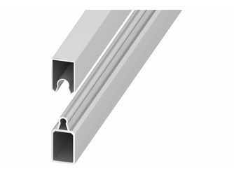 EASY-FENCE Start- und Abschlussleiste, silber 60x20x1800mm