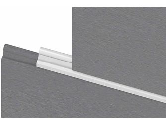 EASY-FENCE WPC-Steckprofil, 4er Set, grau (2 Sets=1 Zaun) 180x87cm