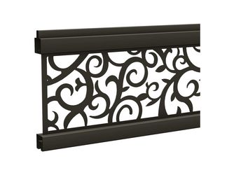 ECOSTECK-Gitterfüllung Ranken ANTHRAZIT 20x140x1800mm Aluminium