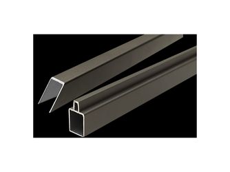 ECOSTECK-Start & Abschluss Set ANTHRAZIT für ein Eckelement 32/25x20x900mm Aluminium