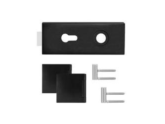 Glastürbeschlag-Set (Schlosskasten + Bänder) "Essence"
