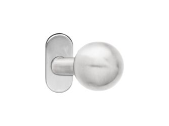 EK300RMGFD 71, Knopf auf Rahmenrosette gekröpft drehbar in Edelst. matt