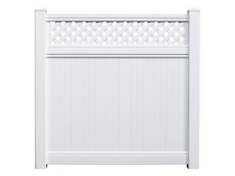 Sichtschutzzaun Kunststoff weiß "ELDORADO"