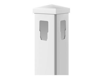 ELDORADO-Line Pfosten Ecke 12,7x12,7x190cm PVC weiß