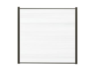 Sichtschutzzaun WPC weiß "ELSKOP"