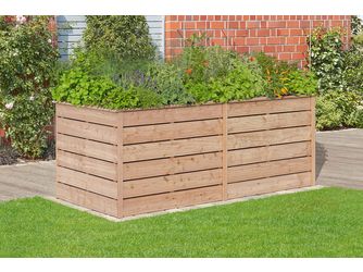 EMMA XL Hochbeet, Dielen 20x120mm, europäische Lärche 206x103x80cm