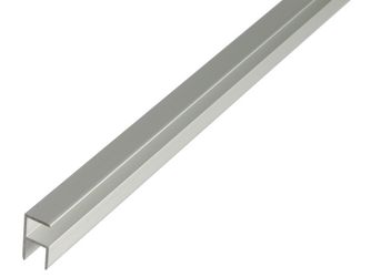 Eckprofil selbstklemmend, Alu silber elox., LxBxHxS 1000x19,5x38,9x1,8mm
