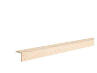 Eckschutz Kiefer astr. roh 28x28x900mm Massiv, roh, Kurzlänge