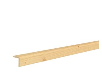Eckschutzleiste Fichte 28x28x2400mm astig, massiv, farblos endbehandelt