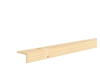 Eckschutzleiste Fichte 28x44x2400mm astig, massiv, roh
