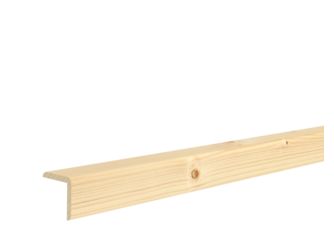 Eckschutzleiste Fichte 36x36x2400mm astig, massiv, roh