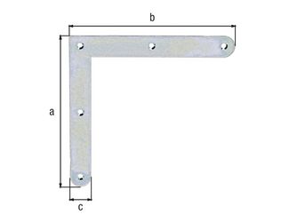 Eckwinkel mit abgerundeten Enden, disp., HxLxB 150x150x20mm Eckwinkel mit abgerundeten Enden, disp., HxLxB 150x150x20mm