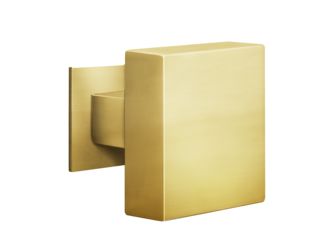 Edelst. Haustürknopf EK570 RQ 88, einseitig fest zentriert Messing matt