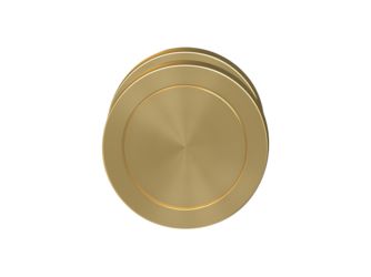 Edelst.knopf Scheibe EK530D R2 88, drehbar zentriert Messing matt