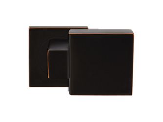 Edelst.knopf quadratisch EK550D GRQ 81, drehbar gekröpft Antik Bronzeoptik
