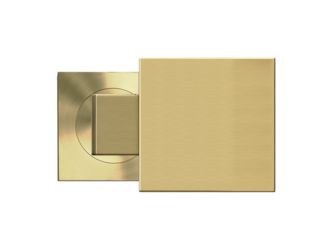 Edelst.knopf quadratisch EK550 GRQ 88, fest für WG gekröpft Messing matt