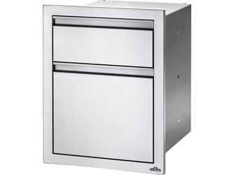 Einbau-Mülleimer-Schrank & Küchenrollenhalter (55x71cm)