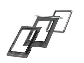 Eindeckrahmen EDB CK02 2000 Biberschwanz Doppeldeckung Alu+BDX