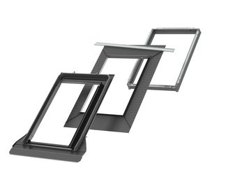 Eindeckrahmen EDT CK02 2000 für flache Ziegel Alu mit BDX+BFX