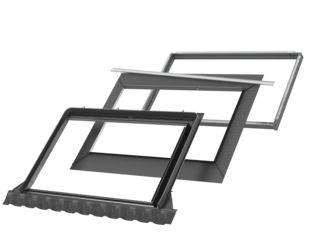 Eindeckrahmen EDWS FFKF06 2000 für Lichtlösung 3-in-1 Ziegel, Alu