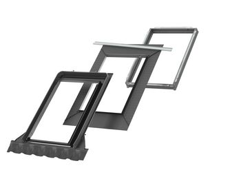 Eindeckrahmen EDW UK04 2300 Titanzink inkl. BDX/BFX