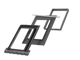 Eindeckrahmen EZ CK02 6000 Ziegel inkl. Dämmung und BFX Alu