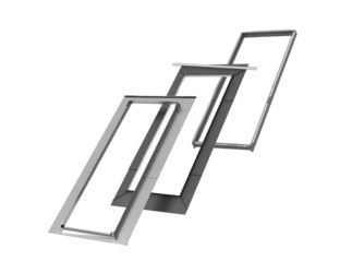 Eindeckrahmen inkl.BDX EDE SK19 2300 für Lichtlösung Dachbalkon GDL