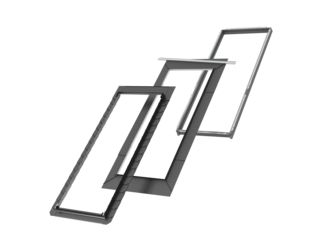 Eindeckrahmen inkl.BDX EDL PK19 2300 für Lichtlösung Dachbalkon GDL