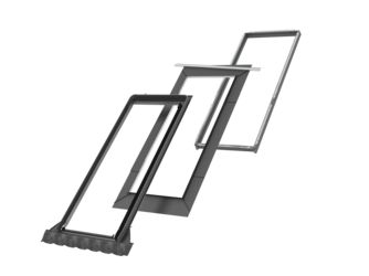 Eindeckrahmen inkl.BDX EDW SK19 2100 für Lichtlösung Dachbalkon GDL